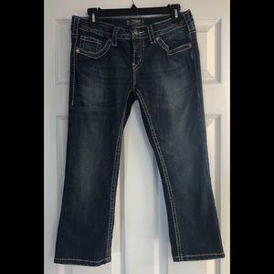 Silver Jean Aiko Capri Size 29